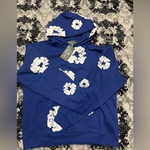 Blue denim tears hoodie size Large